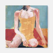 zwembad - Geel zwempak Magneet (Voorkant)