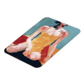  zwembad - Geel zwempak Magneet (Linkerzijde)