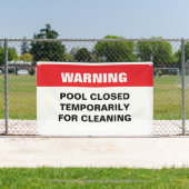 Zwembad gesloten voor reinigingsbericht Banner (Insitu)