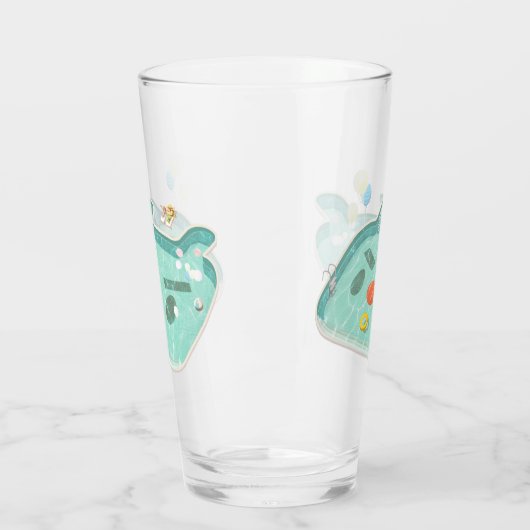 zwembad glas (Links)