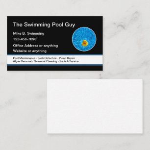 Zwembad Glossy Cool Visitekaartjes