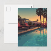 ZWEMBAD HOME SERIE #1 BRIEFKAART (Voorkant / Achterkant)