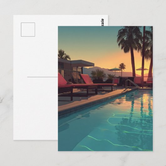 ZWEMBAD HOME SERIE #1 BRIEFKAART (Voorkant / Achterkant)