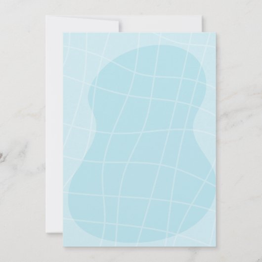 Zwembad IJs Baby shower Uitnodiging (Achterkant)