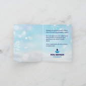 Zwembad in de winter Kerstmis Feestdagen Kaart (Binnen)