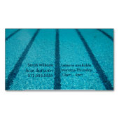 Zwembad Instructeur Zomer Zwembus Magnetisch Visitekaartje (Voorkant)