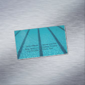 Zwembad Instructeur Zomer Zwembus Magnetisch Visitekaartje (Voorbeeld)