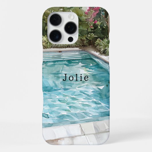 Zwembad iPhone Hoesje (Achterkant)