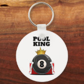 Zwembad King Boys Pool Biljart Mannen Pool Sleutelhanger (Voorkant)