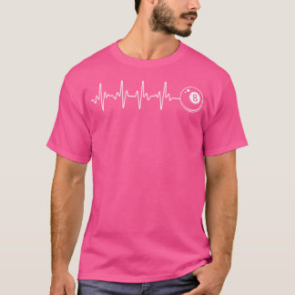 Zwembad Kunst voor Biljart Lover 8 Ball Pool Playe T-shirt