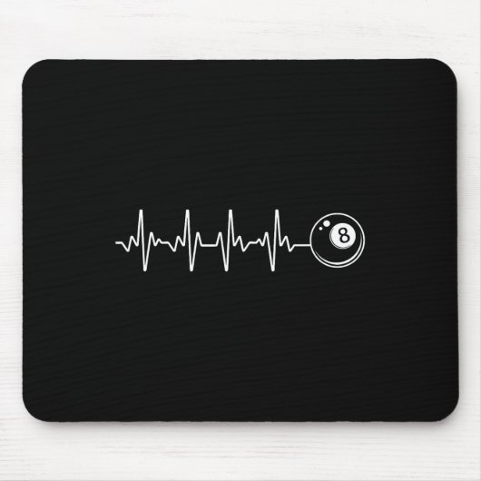 Zwembad Kunst voor Mannen Vrouwen Biljart Lover 8 Muismat (Voorkant)