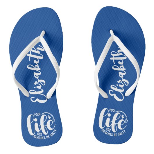 Zwembad Life Blue Teenslippers (Voetbed)