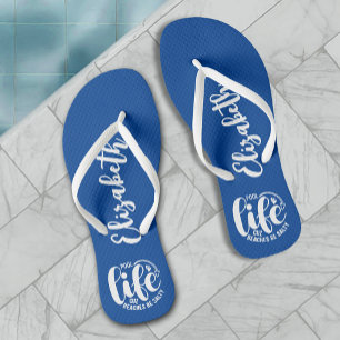 Zwembad Life Blue Teenslippers
