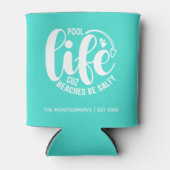 Zwembad Life Turquoise Blikjeskoeler (Voorkant)