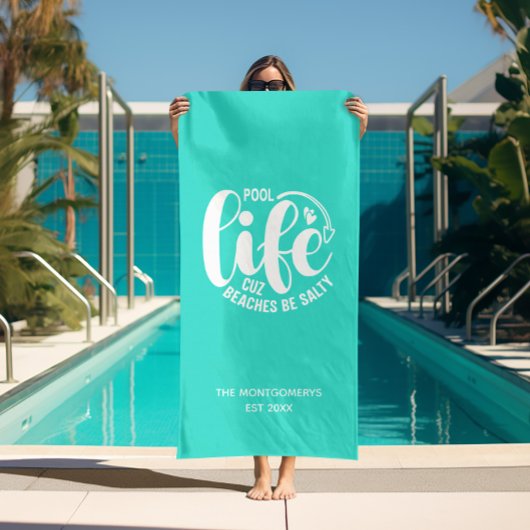 Zwembad Life Turquoise Strandlaken