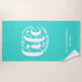 Zwembad Life Turquoise Strandlaken (Voorkant)