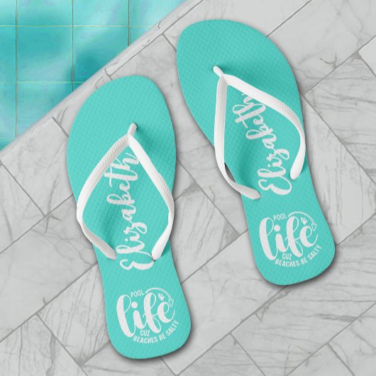 Zwembad Life Turquoise Teenslippers
