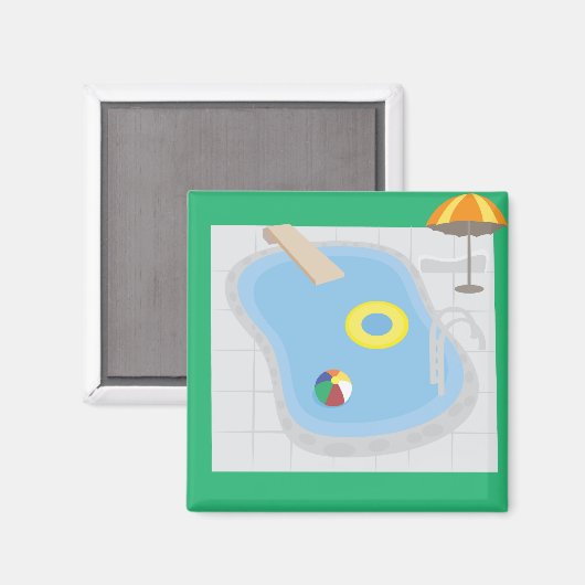 zwembad magneet (Voorkant / Achterkant)