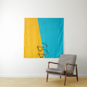 Zwembad met roestvrijstalen ladder wandkleed (In Situ (horizontaal))