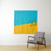 Zwembad met roestvrijstalen ladder wandkleed (In situ)