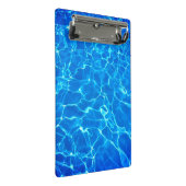 Zwembad met zwembus mini klembord (Schuin)