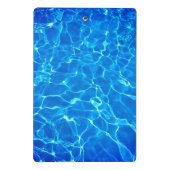 Zwembad met zwembus mini klembord (Achterkant)