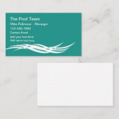 Zwembad Moderne bijzondere Visitekaartjes (Voorkant / Achterkant)