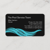 Zwembad Moderne service Visitekaartje (Voorkant)