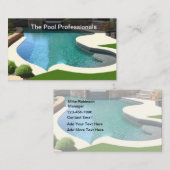 Zwembad Nieuwe Visitekaartjes (Voorkant / Achterkant)