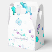 Zwembad of strandpartij, Waterverf Splash Favoriet Bedankdoosjes (Geopend)