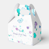 Zwembad of strandpartij, Waterverf Splash Favoriet Bedankdoosjes (Voorkant Zijde)