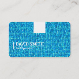 Zwembad onderhoud visitekaartje