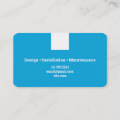 Zwembad onderhoud visitekaartje (Achterkant)