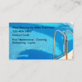 Zwembad Onderhoud Visitekaartjes (Voorkant)