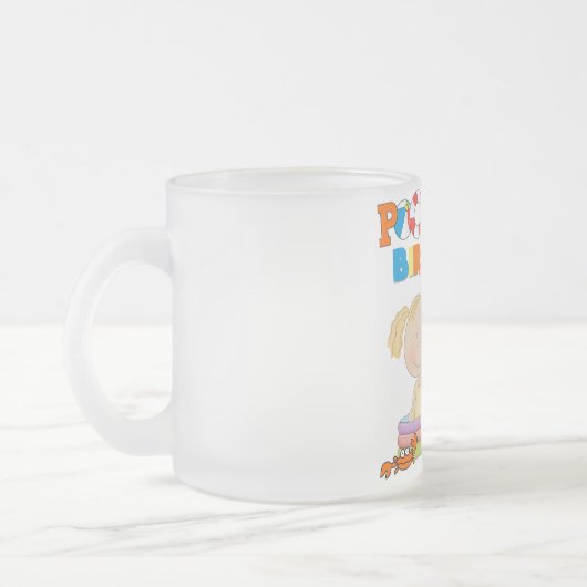 Zwembad Party 2e Verjaardag Tshirts en geschenken Matglas Koffiemok (Links)