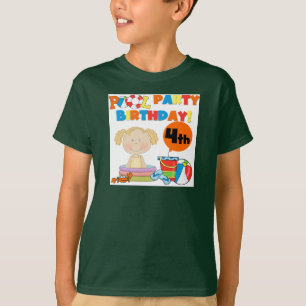 Zwembad Party 4e verjaardag Tshirts en geschenken