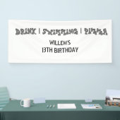 Zwembad Party Boy Verjaardagsfeestje Welkom Spandoek (Beurs)