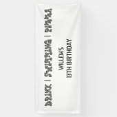 Zwembad Party Boy Verjaardagsfeestje Welkom Spandoek (Verticaal)