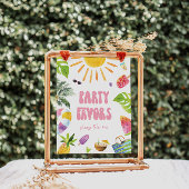 Zwembad Party Favorieten Verjaardag teken Poster