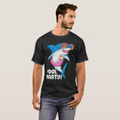 Zwembad Party Flamingo Float Zomer Vakantie Haai S T-shirt (Voorkant volledig)