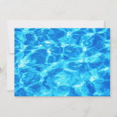 Zwembad Party Foto Zomer Verjaardag Kaart (Achterkant)