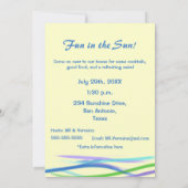 Zwembad Party-Fun Cocktail/Blue+Yellow Kaart (Achterkant)