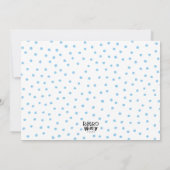 Zwembad Party in Winter Jongens Binnen Sneeuwrijk  Kaart (Achterkant)