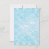 Zwembad Party Kind verjaardagsfeestje Kaart (Achterkant)