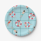 Zwembad Party Leuk Zwembad Papieren Bordje (Voorkant)