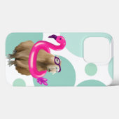 Zwembad Party Leuke Capybara met roze flamingo vlo Case-Mate iPhone Case (Achterkant (horizontaal))
