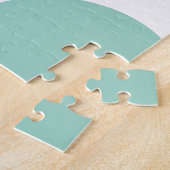 Zwembad Party Leuke Capybara met roze flamingo vlo Legpuzzel (Zijkant)