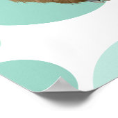 Zwembad Party Leuke Capybara met roze flamingo vlo Poster (Hoek)