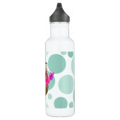 Zwembad Party Leuke Capybara met roze flamingo vlo Waterfles (Rechts)