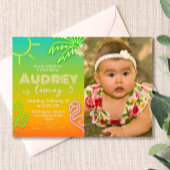 Zwembad Party Neon - Tropisch - Aloha Kaart